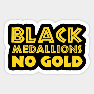 BLACK MEDALLIONS NO GOLD Sticker